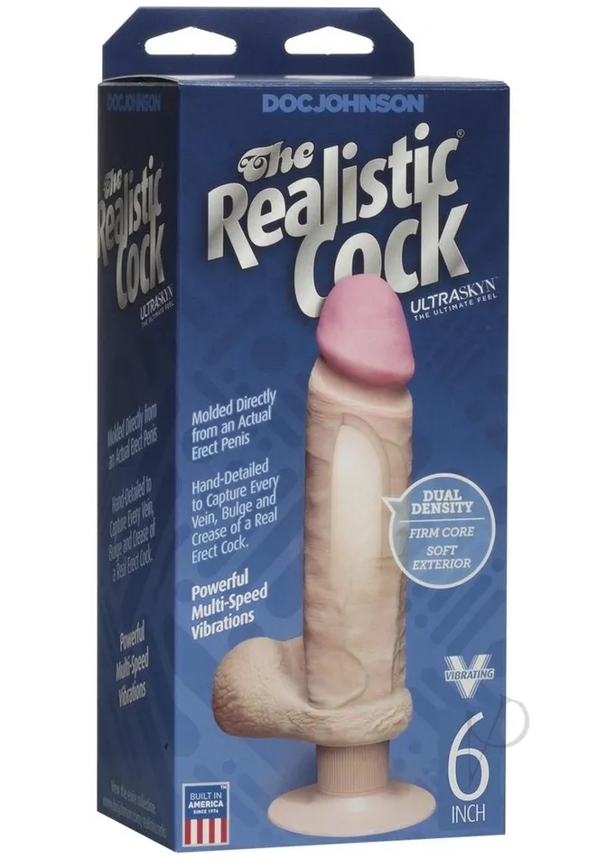 The Realistic Cock Dildos The Realistic Cock Ultraskyn Vibrating Dildo 6in Vanilla The Realistic Cock Dildos The Realistic Cock Ultraskyn Vibrating Dildo 6in Vanilla