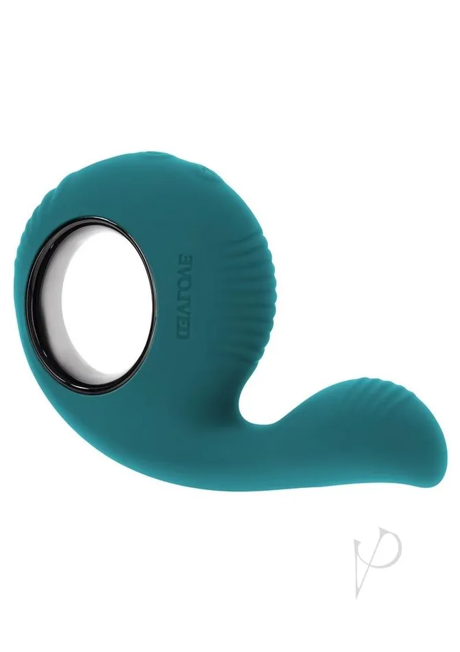 Thumbs Up Rechargeable Silicone Vibrator Green Evolved Female Sex Toys