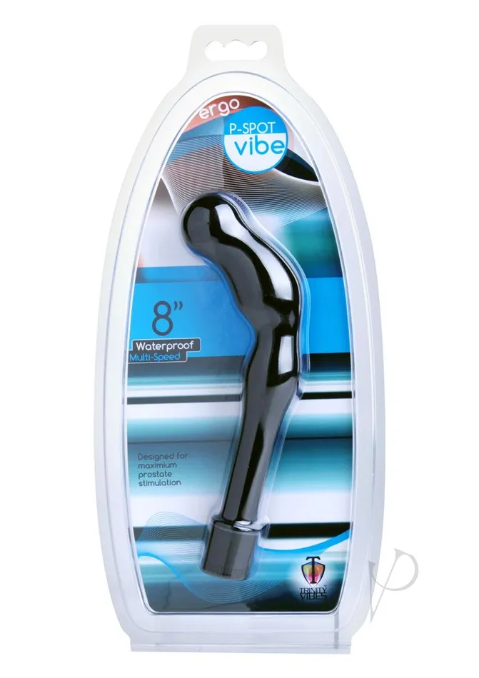 Trinity Men Ergo PSpot Vibrator Black Trinity Men Vibrators