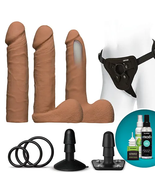 VacULock Dual Density Ultraskyn Set Caramel Vac U Lock Dildos VacULock Dual Density Ultraskyn Set Caramel Vac U Lock Dildos