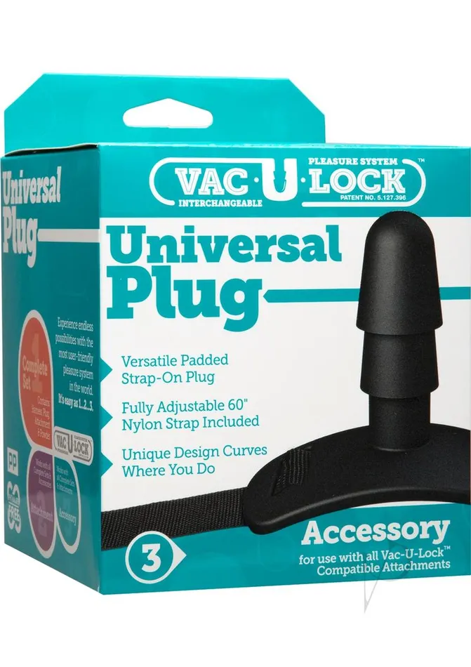 Vac U Lock Universal Plug Accessory Black Vac U Lock Anal