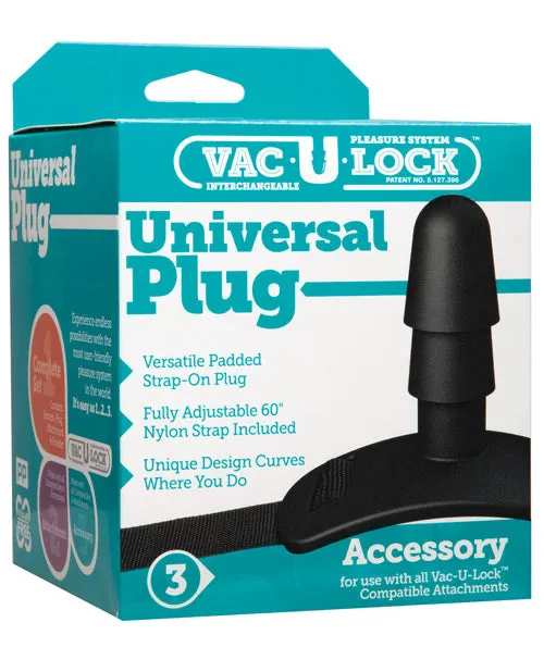Vac U Lock Universal Plug Accessory Black Vac U Lock Anal