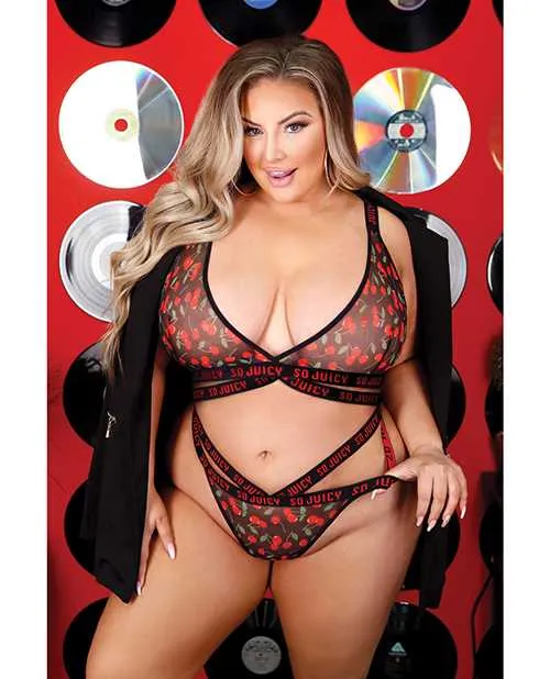 Vibes By Fantasy Lingerie Vibrators Vibes So Juicy Strappy Bralette Panty Black QN Vibes By Fantasy Lingerie Vibrators Vibes So Juicy Strappy Bralette Panty Black QN