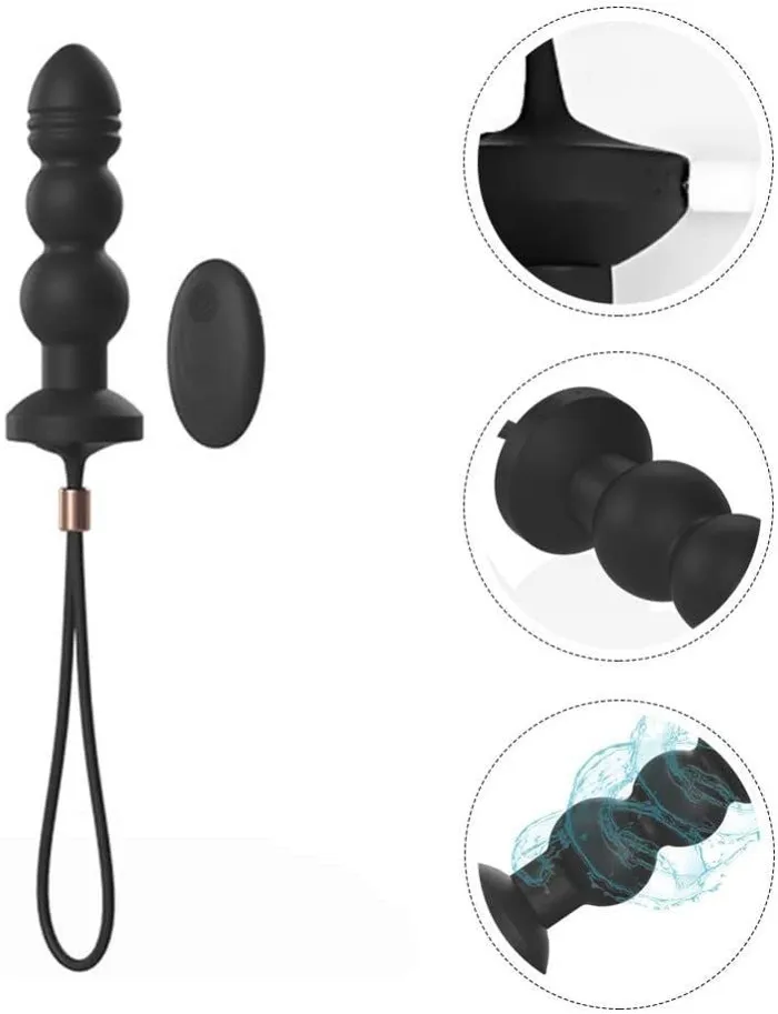 Vibrating Anal Plug Plus Penis Ring Wild Night Fantasies Male Sex Toys