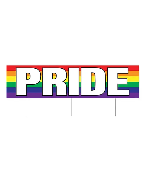 Vibrators Beistle Plastic Jumbo Pride Yard Sign