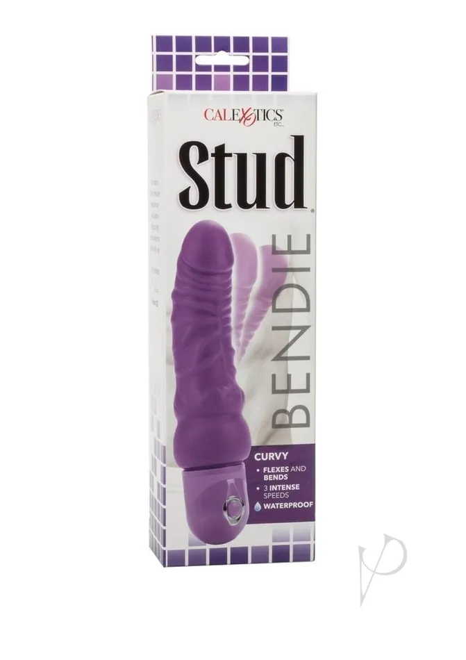 Vibrators Bendie Stud Curvy Vibrator Purple Studs