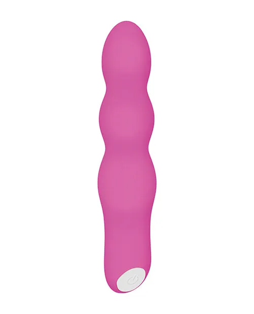 Vibrators Evolved Afterglow Silicone Rechargeable LightUp Vibrator Pink