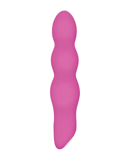 Vibrators Evolved Afterglow Silicone Rechargeable LightUp Vibrator Pink