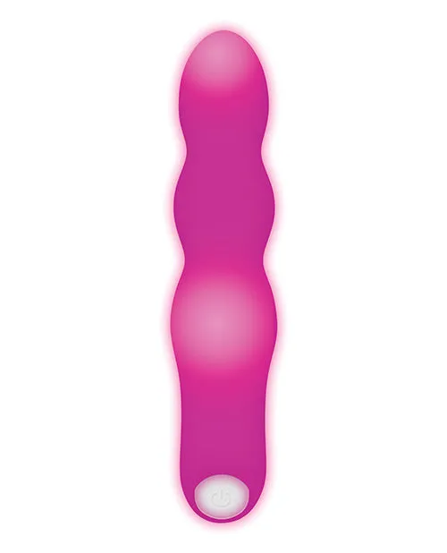 Vibrators Evolved Afterglow Silicone Rechargeable LightUp Vibrator Pink