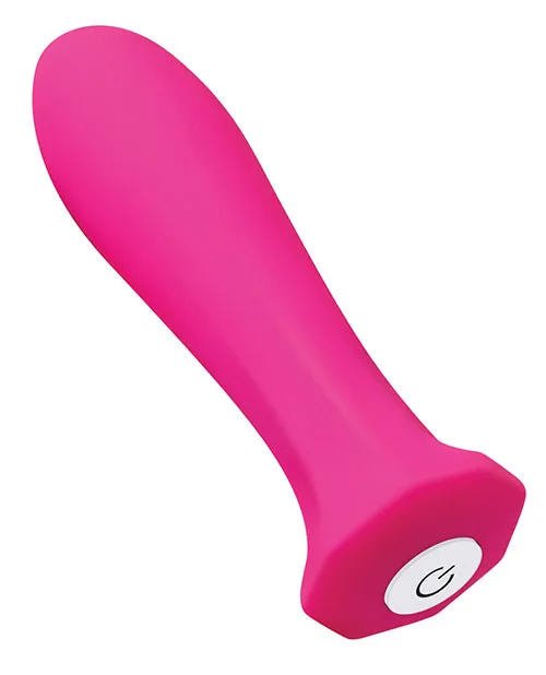 Vibrators Evolved The Queen Rechargeable Silicone Vibrator Pink