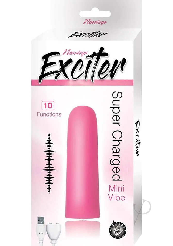 Vibrators Exciter Mini Vibe Rechargeable Silicone Vibrator Pink Exciter