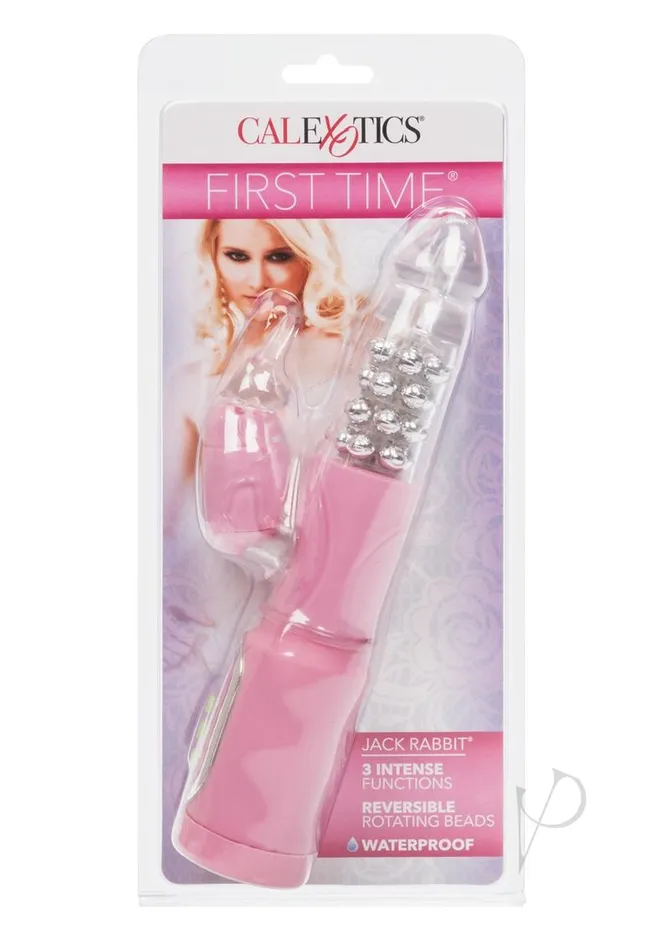 Vibrators First Time First Time Jack Rabbit Vibrator Pink