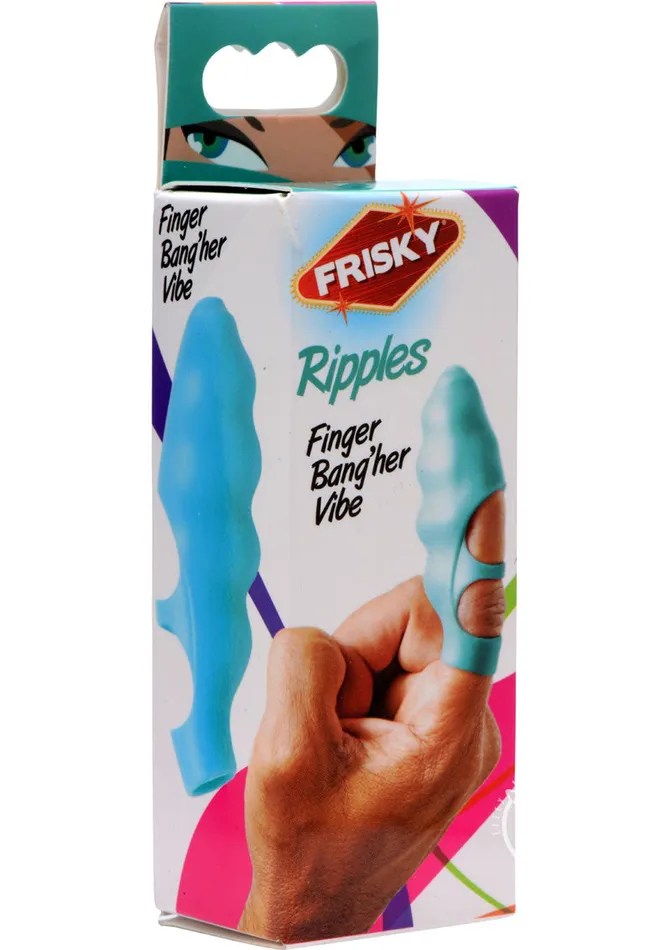 Vibrators Frisky Finger Bangher Vibrator Teal Frisky