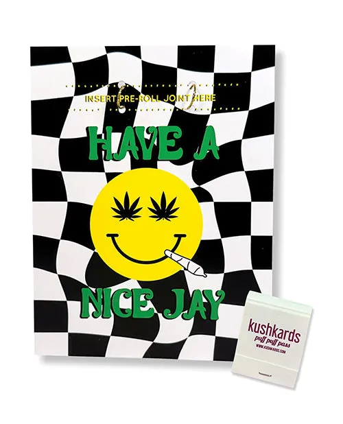 Vibrators Kush Kards Have A Nice Jay Greeting Card wMatchbook
