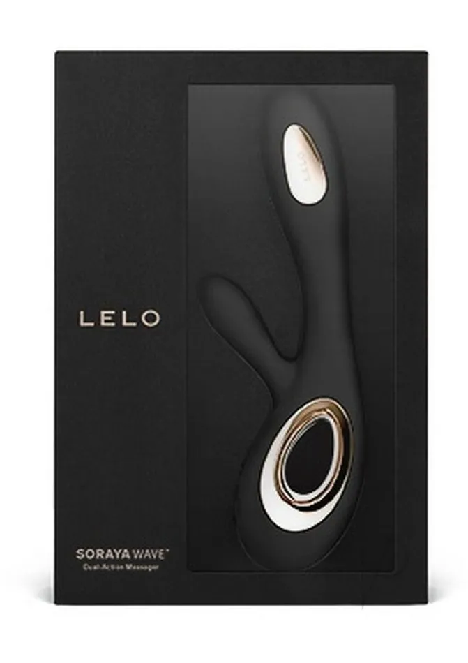Vibrators Lelo Soraya Wave Rechargeable Rabbit Vibrator Black