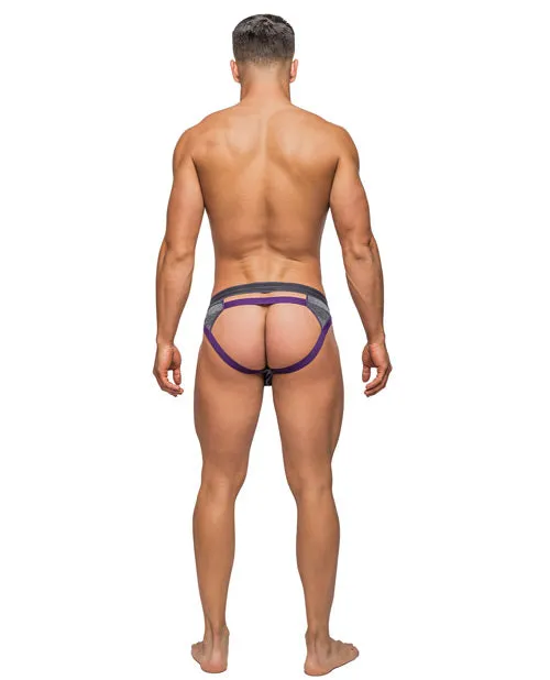Vibrators Male Power Heather Haze Cutout Jock Grey LX
