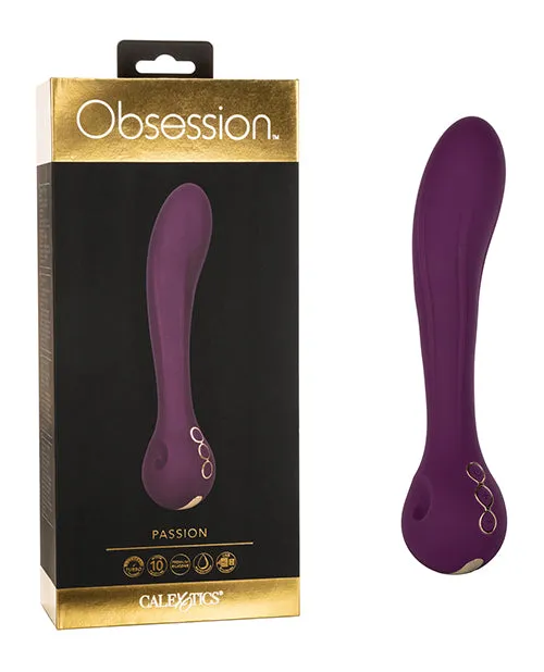 Vibrators Obsession Obsession Passion Rechargeable Silicone Vibrator Purple