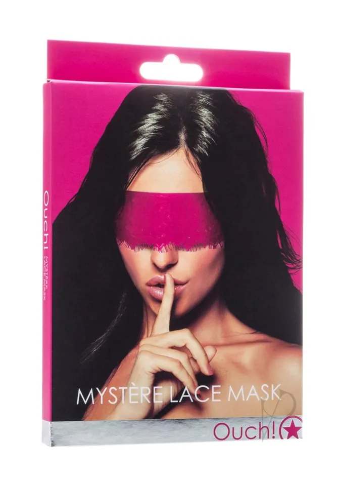 Vibrators Ouch Ouch Mystere Lace Mask Pink