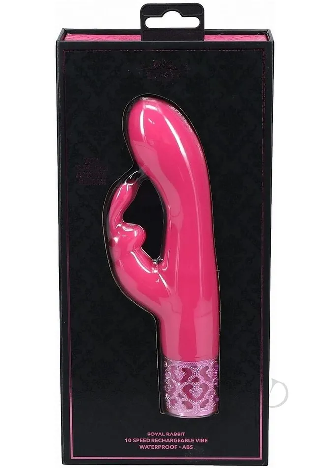 Vibrators Royal Gems Royal Rabbit Rechargeable Silicone Vibrator Pink Royal Gems Vibrators Royal Gems Royal Rabbit Rechargeable Silicone Vibrator Pink Royal Gems