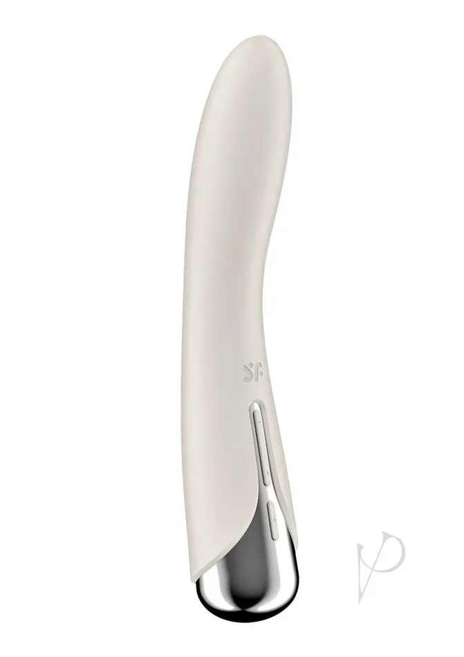 Vibrators Satisfyer Spinning Vibe 1 Rechargeable Silicone Rotating GSpot Vibrator Beige Satisfyer Vibrators Satisfyer Spinning Vibe 1 Rechargeable Silicone Rotating GSpot Vibrator Beige Satisfyer