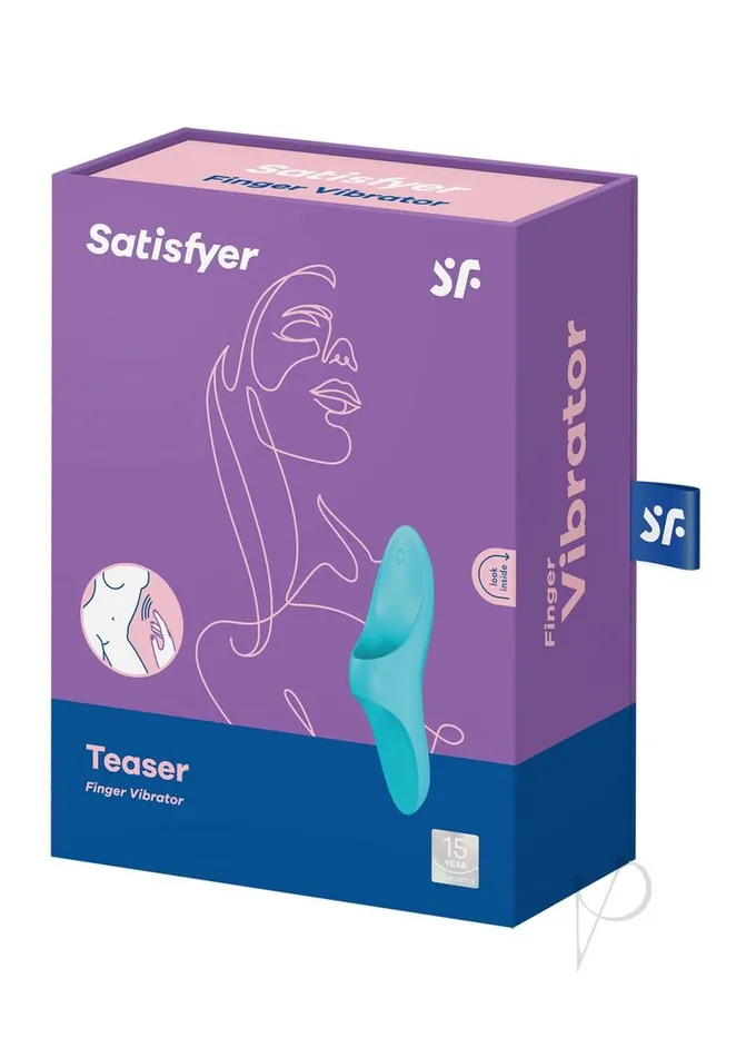 Vibrators Satisfyer Teaser Rechargeable Silicone Finger Vibrator Blue Satisfyer Vibrators Satisfyer Teaser Rechargeable Silicone Finger Vibrator Blue Satisfyer