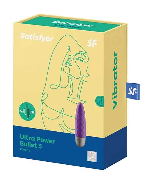 Vibrators Satisfyer Ultra Power Bullet 5 Rechargeable Silicone Bullet Vibrator Purple Satisfyer