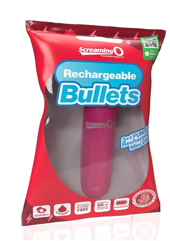 Vibrators Screaming O Screaming O Rechargeable Bullets Pink