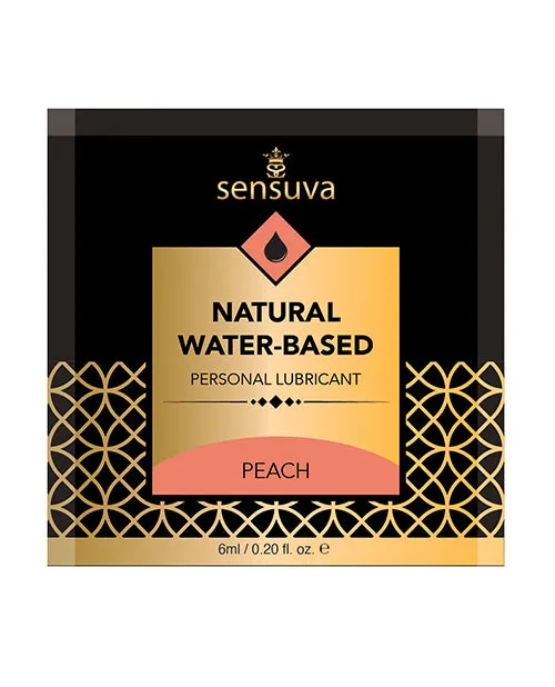 Vibrators Sensuva Natural Water Based Personal Moisturizer Single Use Packet 6 ml Peach Sensuva