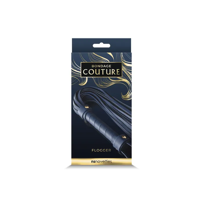 Vibrators SimpleeDiscreet Bondage Couture Flogger Blue