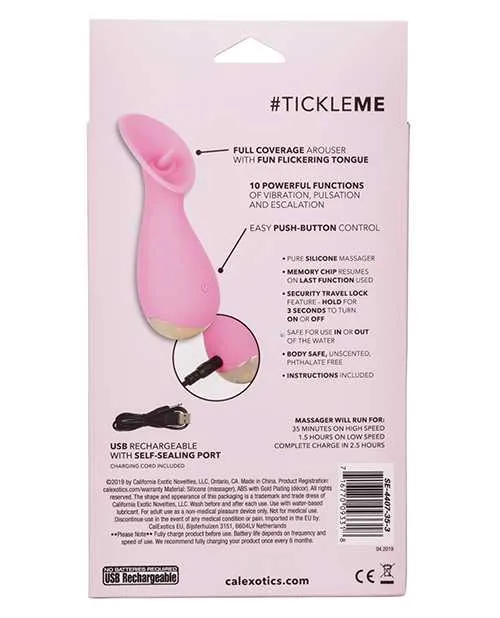 Vibrators Slay Slay TickleMe Rechargeable Silicone Petite Vibrator Pink