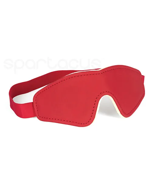 Vibrators Spartacus PU Blindfold wPlush Lining Red Spartacus