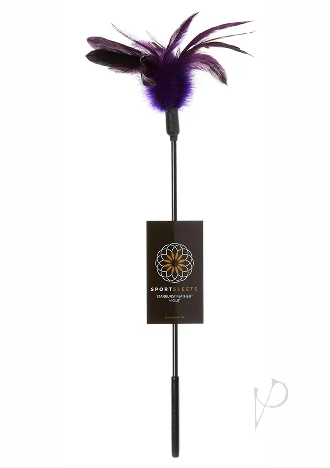 Vibrators Sportsheets Sportsheets Starburst Feather Tickler Violet
