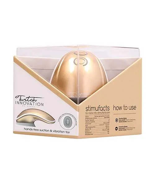 Vibrators Twitch Shots Twitch Innovation Hands Free Clitoral Stimulator Gold Vibrators Twitch Shots Twitch Innovation Hands Free Clitoral Stimulator Gold