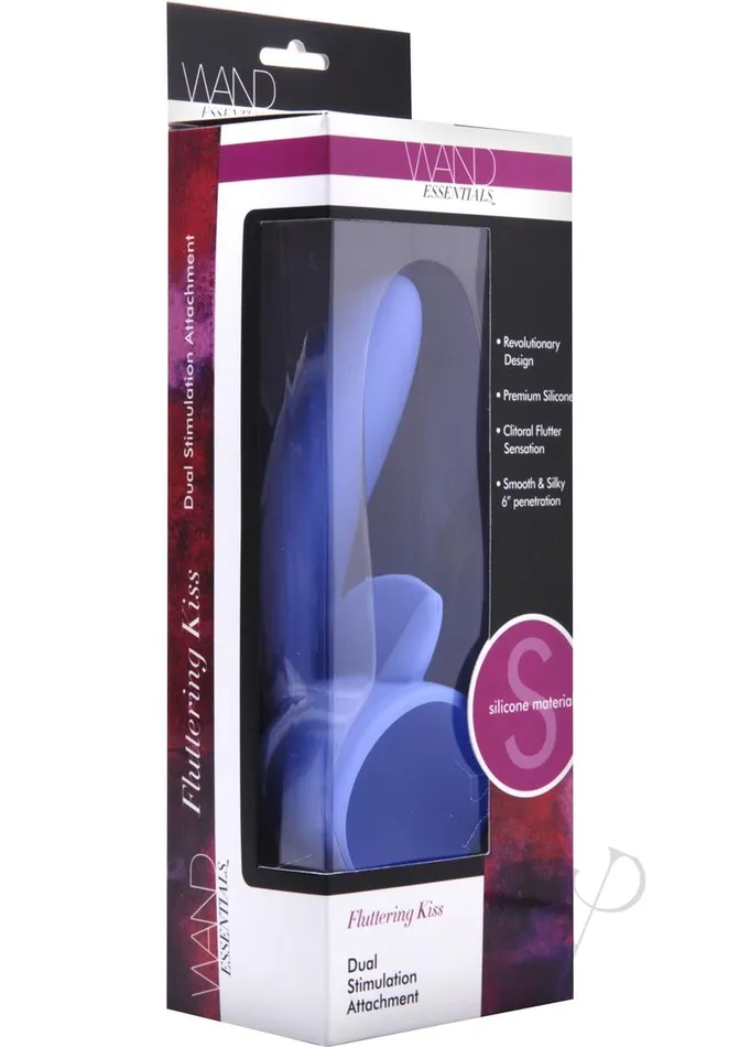 Vibrators Wand Essentials Wand Essentials Fluttering Kiss Dual Stimulation Silicone Attachment Purple Vibrators Wand Essentials Wand Essentials Fluttering Kiss Dual Stimulation Silicone Attachment Purple