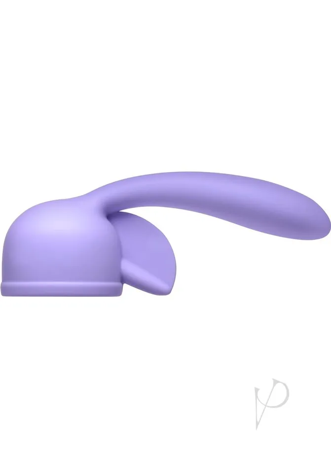 Vibrators Wand Essentials Wand Essentials Fluttering Kiss Dual Stimulation Silicone Attachment Purple