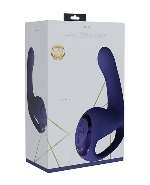 Vive By Shots Vive RIKO Rechargeable Silicone Triple Motor Thumper Purple Vibrators Vive By Shots Vive RIKO Rechargeable Silicone Triple Motor Thumper Purple Vibrators