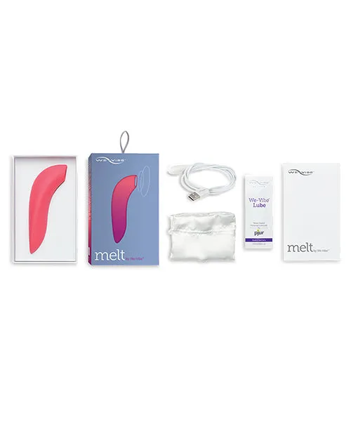 We Vibe Female Sex Toys WeVibe Melt Pleasure Air Rechargeable Silicone Clitoral Stimulator Coral