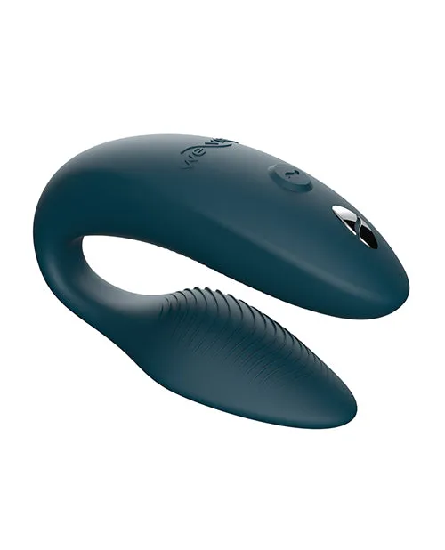We Vibe Female Sex Toys WeVibe Sync 2 Rechargeable Silicone Couples Vibrator with Remote Control Green Velvet