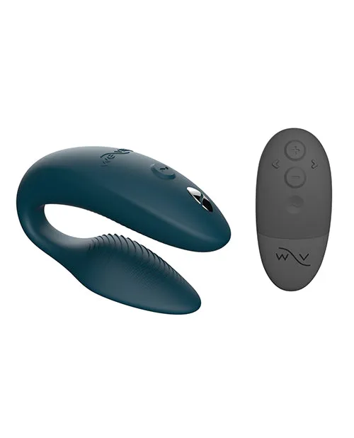 We Vibe Female Sex Toys WeVibe Sync 2 Rechargeable Silicone Couples Vibrator with Remote Control Green Velvet