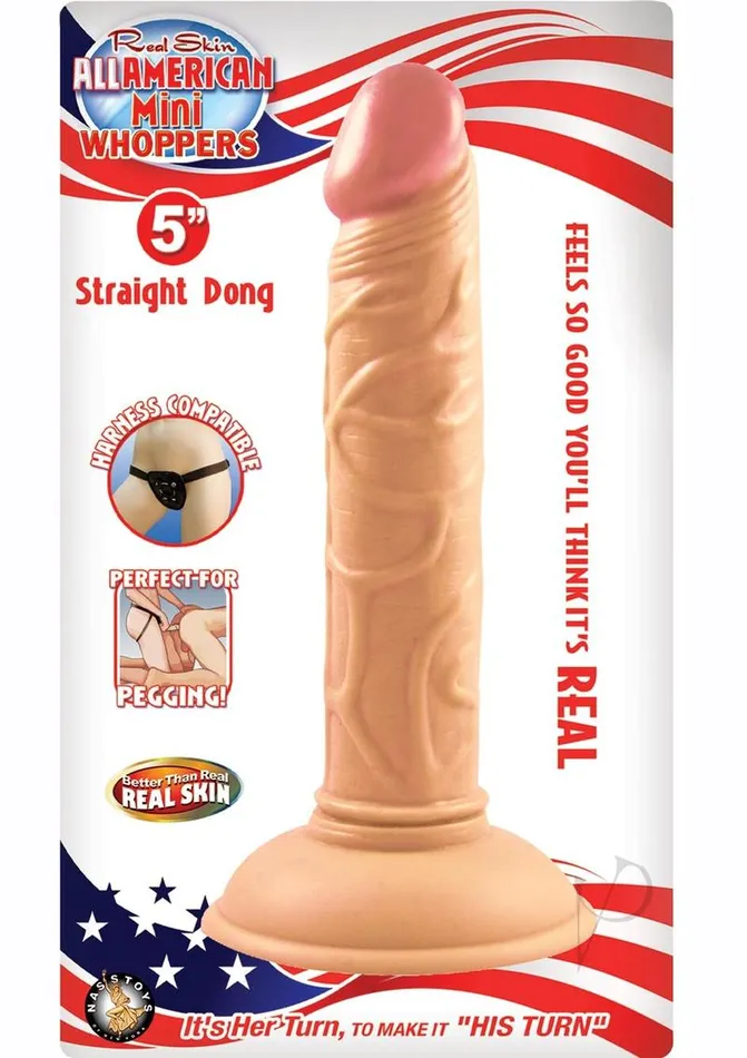 Whoppers Dildos Real Skin All American Mini Whoppers Dildo 5in Vanilla