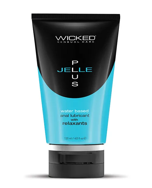 Wicked Jelle Plus Water Based Anal Lubricant with Relaxants 4oz Wicked Jelle Male Sex Toys