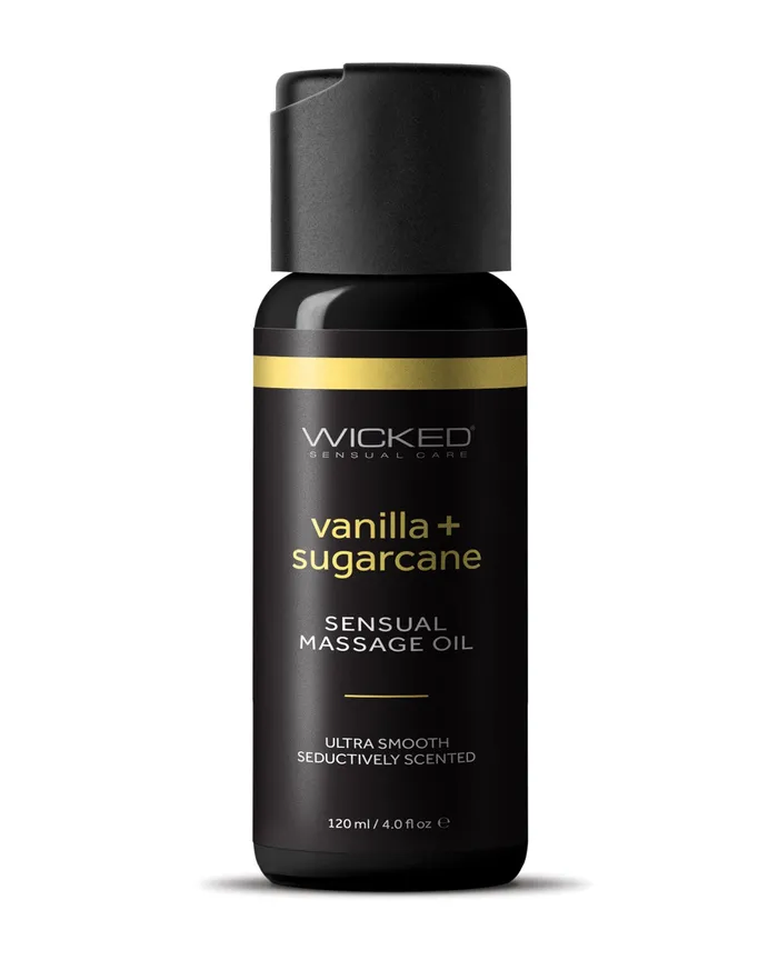 Wicked Sensual Care Couples Wicked Sensual Massage Oil 4oz Vanilla and Sugarcane Wicked Sensual Care Couples Wicked Sensual Massage Oil 4oz Vanilla and Sugarcane