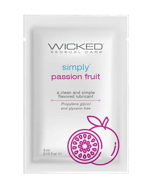 Wicked Sensual Care Wicked Sensual Care Simply Water Based Lubricant 1 oz Passion Fruit Lubricants Wicked Sensual Care Wicked Sensual Care Simply Water Based Lubricant 1 oz Passion Fruit Lubricants
