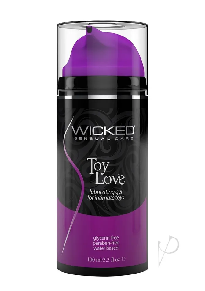 Wicked Toy Vibrators Wicked Toy Love Water Based Gel Lubricant For Intimate Toys 33oz Wicked Toy Vibrators Wicked Toy Love Water Based Gel Lubricant For Intimate Toys 33oz
