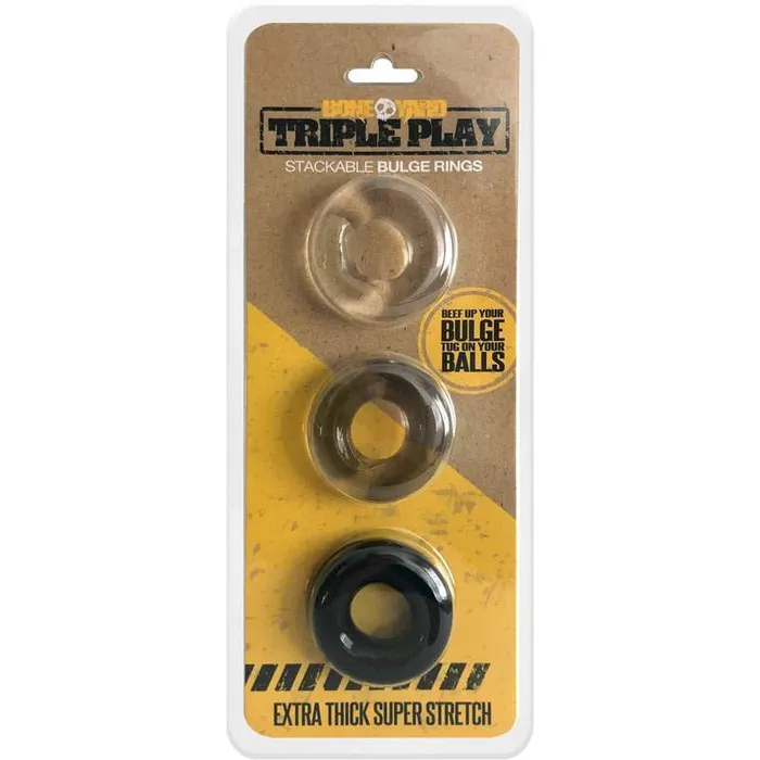 Wild Night Fantasies Dildos Boneyard Triple Play Cock Rings