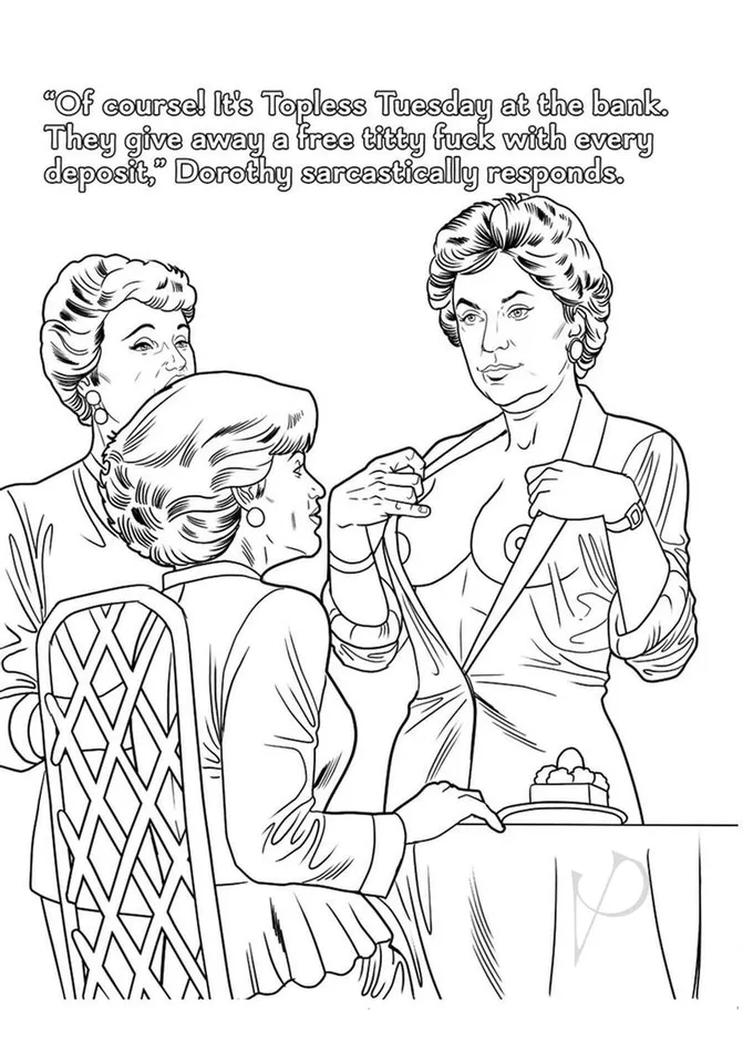 Wood Rocket Dildos The Golden Gilfs Porn Parody Coloring Book Wood Rocket Dildos The Golden Gilfs Porn Parody Coloring Book