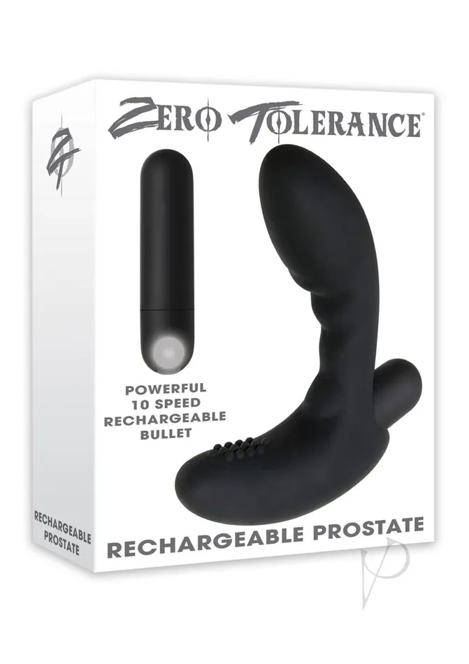 Zero Tolerance Anal Zero Tolerance Eternal PSpot Rechargeable Silicone Prostate Massager Black