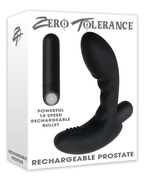 Zero Tolerance Anal Zero Tolerance Eternal PSpot Rechargeable Silicone Prostate Massager Black
