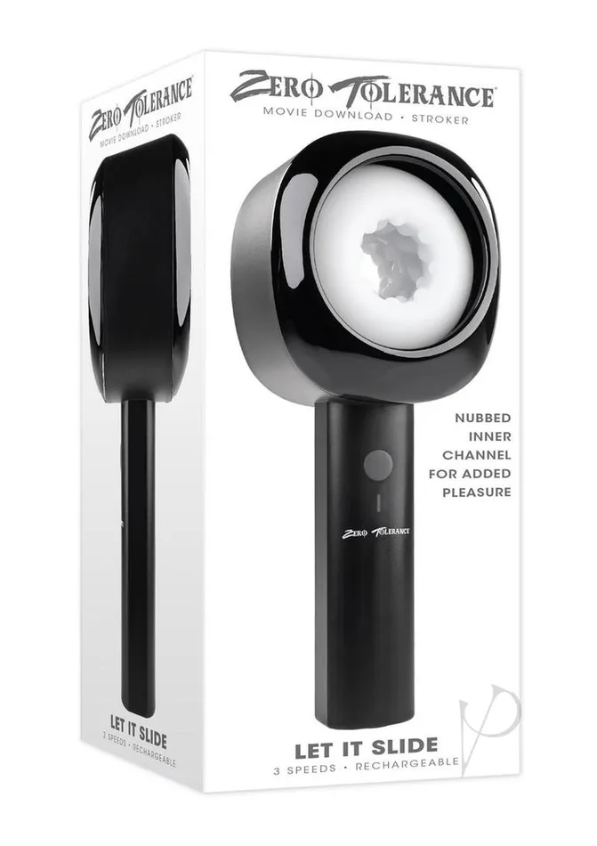 Zero Tolerance Let It Slide Rechargeable Dual End Stroker BlackWhite Zero Tolerance Anal Zero Tolerance Let It Slide Rechargeable Dual End Stroker BlackWhite Zero Tolerance Anal
