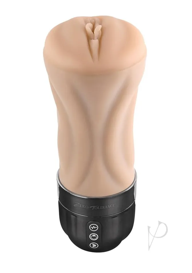 Zero Tolerance Male Sex Toys Zero Tolerance Tight Lipped Rechargeable Pussy Masturbator Vanilla